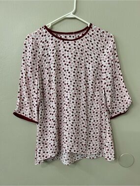 Boden Milkshake Scattered Stars 3/4 Sleeve Tunic Top Sz 4